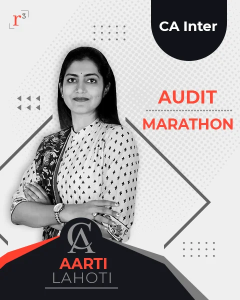 CA Inter Auditing and Assurance Marathon Revision course in English by CA Aarti Lahoti | Revision Cube
